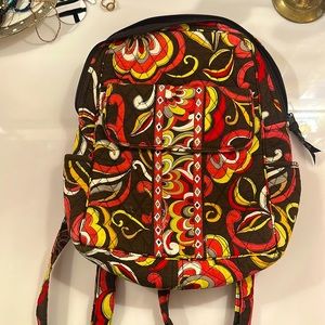 Vera Bradley Pink Orange Paisley backpack